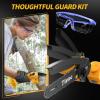 imageTietoc Chainsaw Electric Mini Chain Saw Cordless Power Hand Saw with 4000mAh Battery and Oil System for Tree Trimming ampamp Wood Cutting Garden Tools Gift for Men Dad Husband Gardener  6 InchYellow