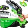 imageTietoc Mini Chainsaw 6 Inch Cordless With 2Pcs 21V Batteries 2024 Upgrade Deals 2024 Prime Gift Day Today