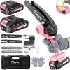 imageTietoc Mini Chainsaw 6 Inch Cordless With 2Pcs 21V Batteries 2024 Upgrade Deals 2024 Prime Gift Day Today