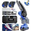 imageTietoc Mini Chainsaw Cordless 6 Inch Green  Blue Deals 2024 Prime Gift Day Today Super Handheld Rechargeable Chain Saw With Security Loc