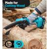 imageTietoc Mini Chainsaw Cordless 6inch Lightweight Handheld Electric Saw Battery Powered Pruning Chain Saw Kit for Household and Garden Gifts for Men Dad Husband Gardener and DIYerBlue Mini Chainsaw1x Battery  6 inches