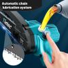 imageTietoc Mini Chainsaw Cordless 6inch Lightweight Handheld Electric Saw Battery Powered Pruning Chain Saw Kit for Household and Garden Gifts for Men Dad Husband Gardener and DIYerBlue Mini Chainsaw2x Battery  8 inches