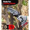 imageTietoc Mini Chainsaw Cordless 6inch Lightweight Handheld Electric Saw Battery Powered Pruning Chain Saw Kit for Household and Garden Gifts for Men Dad Husband Gardener and DIYerBlack  6 inch