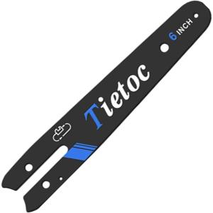 imageBlue Mini Chainsaw 6 Inch Guide Plate 6quot bar length  043quot Gauge  14quot Low Pro Pitch  6 Tooth Count