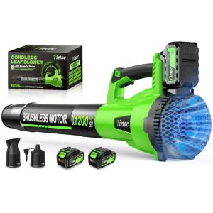 imageTietoc Cordless Leaf Blower Green 1Pack ampamp 6 Inch Mini Electric Chainsaw Blue 1Pack