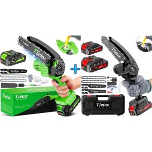 imageTietoc Mini Chainsaw 6 Inch Cordless Deals 2024 Prime Gift Day Today